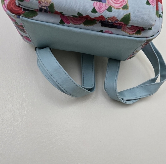 Ouran High School Host Club Light Blue Mini Backpack Blue Floral Character main image 4